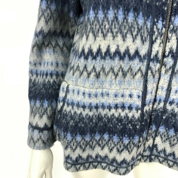 J Jill‎ Cardigan Sweater Full Zip Pockets Wool - Picture 6 of 8